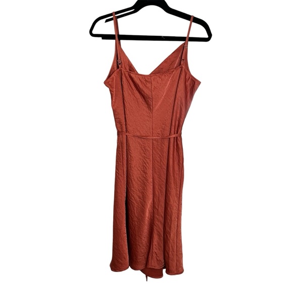Maurices Women’s XL Rust Cowl Neck Satin Slip Mini Dress - Picture 2 of 4